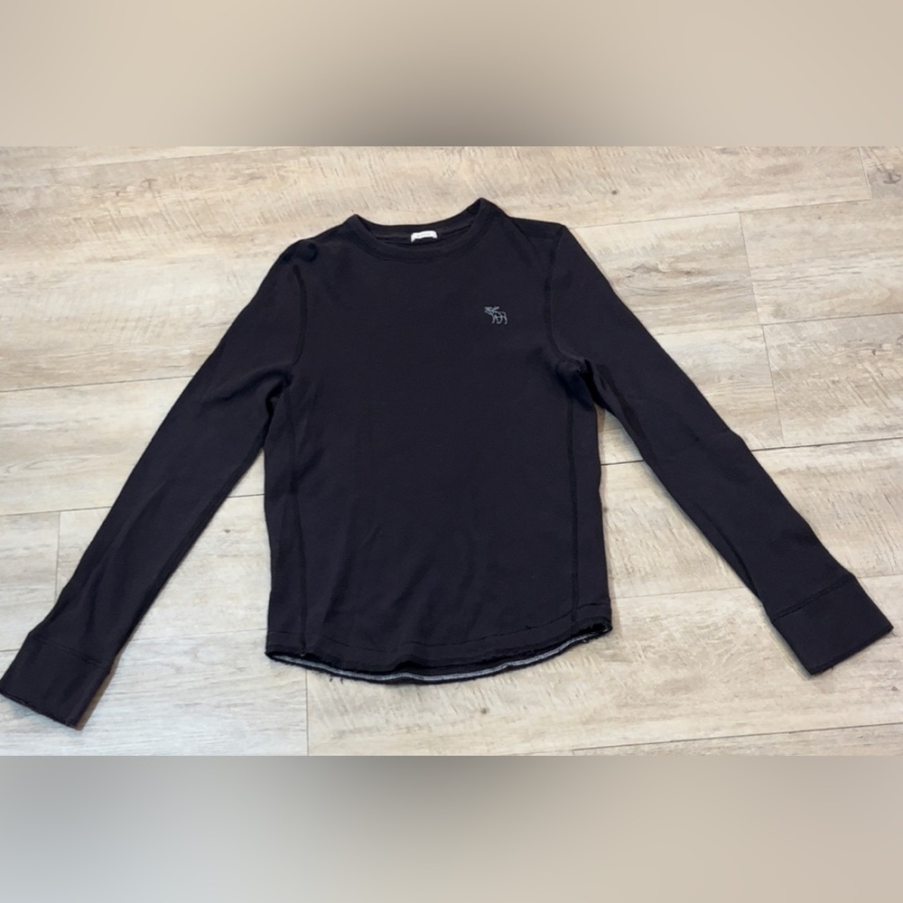 Abercrombie & Fitch Men’s Muscle Cotton Waffle Thermal Crewneck Size Medium